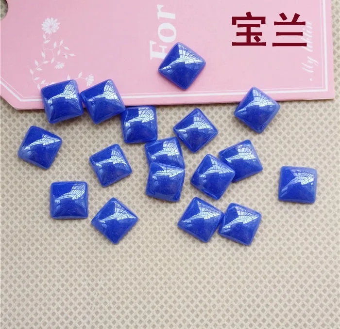 Factory direct sales! royalblue Square shape Ceramics flat back Rhinestones DIY mobile phone shell and dress 30pcs/pack