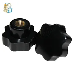 1-5Pcs M5 M6 M8 M10 M12 M14 M16 M20 CNC 3D Printer Plum Bakelite Hand Tighten Nuts Handle Star Mechanical Black Thumb Nut