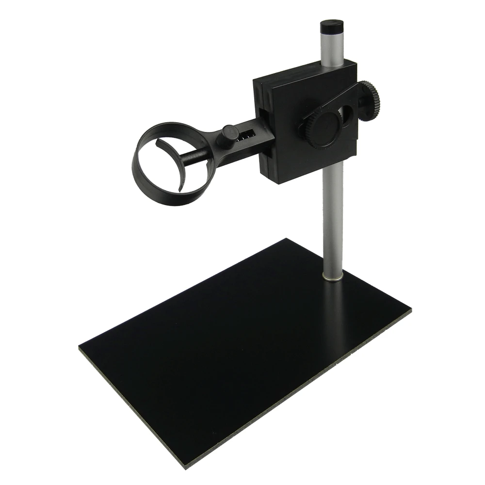 Microscope Metal Stand with Black Pad Aluminum Stands and Metal Screw for Different Types of Digital Microscope Lifting