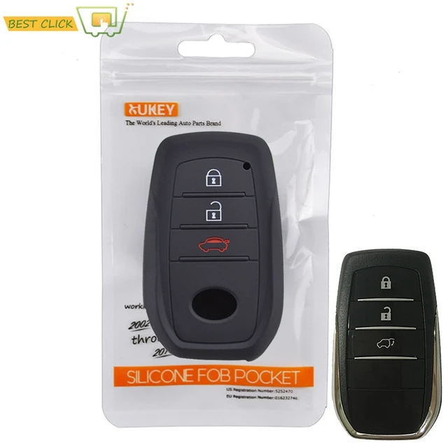 3 przyciski silikonowe etui klucza samochodowego pokrowiec na toyotę Highlander Land Cruiser Riez 86 Hilux Innova Fortuner Rav4 Camry Prado Shell