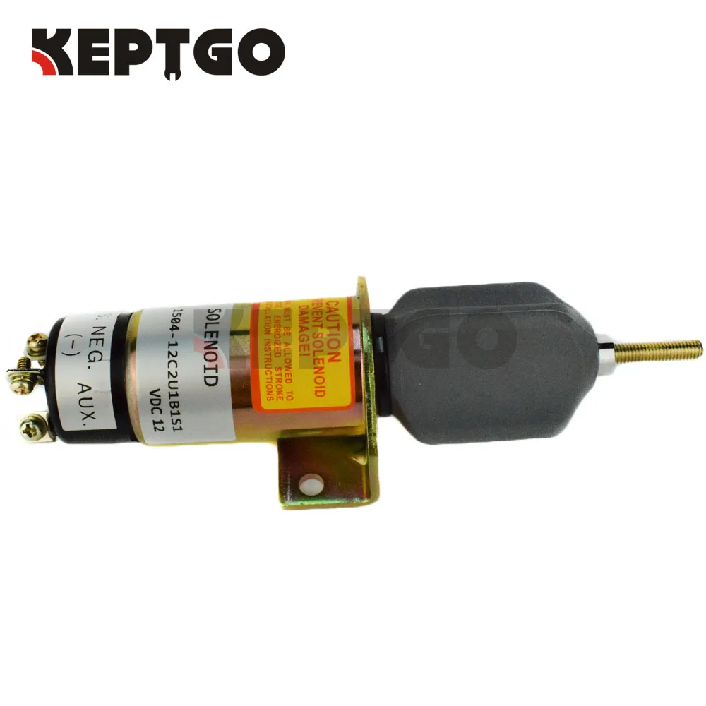 

1504-12C2U1B1S1 Fuel Shutoff Solenoid For Kubota DF-750 (3 terminals)