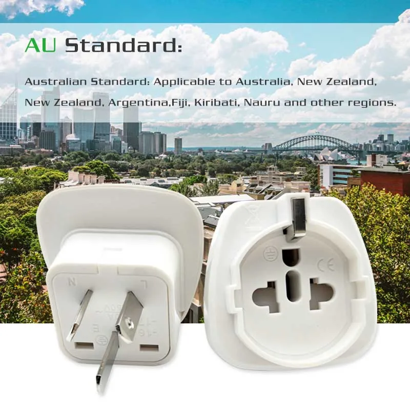 1PC Electric Plug power Socket Adapter Australia Travel Adaptor EU US TO AU socket AC Power Charger Converter 10A 250V