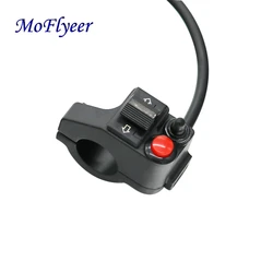 MoFlyeer Motorcycle Modified Handlebar Multi-function Headlight Switch Steering Switch Horn Double Flash