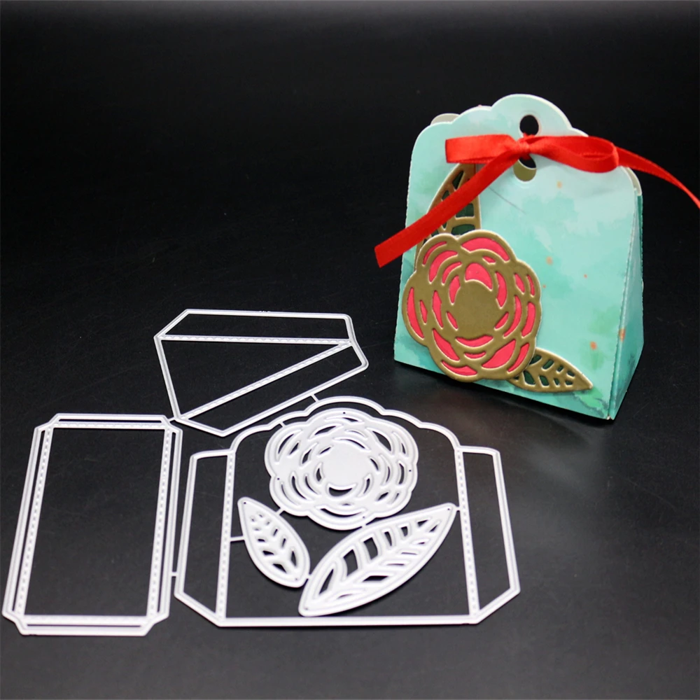 

YINISE Metal Cutting Dies For Scrapbooking Stencils Bag Box SCRAPBOOK DIY Cut Album Paper Cards Making Embossing Folder Die Cuts