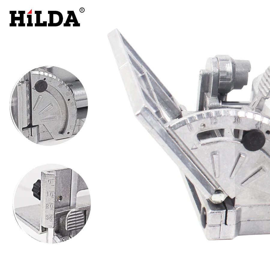 HILDA 760W Biscuit Jointer Electric Tool Woodworking Tenoning Machine Biscuit Machine Puzzle Machine Groover Copper Motor