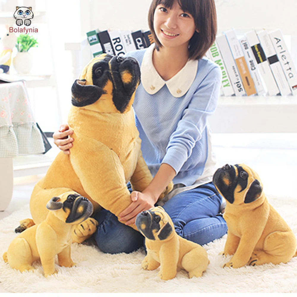 Children Plush Stuffed Toy Baby Kids Christmas Birthday Gift Pug Dog Simulation Animals