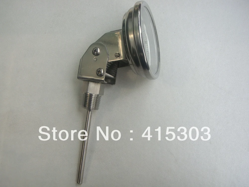 0-120C Adjustable Industrial Bimetal thermometer with 3