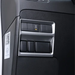 For NIssan Patrol Armada Y62 2017 2018 ABS Plastic Car Headlamps Adjustment Switch Cover Trim Car styling accessories 1pcs