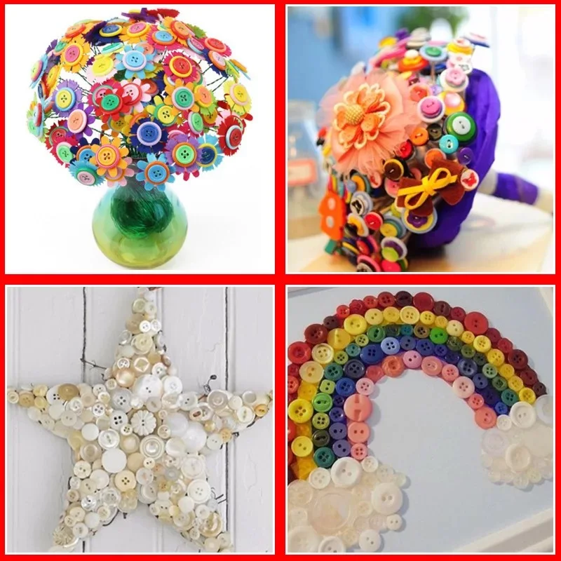 50Gram Mix Size Christmas colors resin button Sewing Tools Decorative Scrapbooking Garment DIY Apparel Accessories