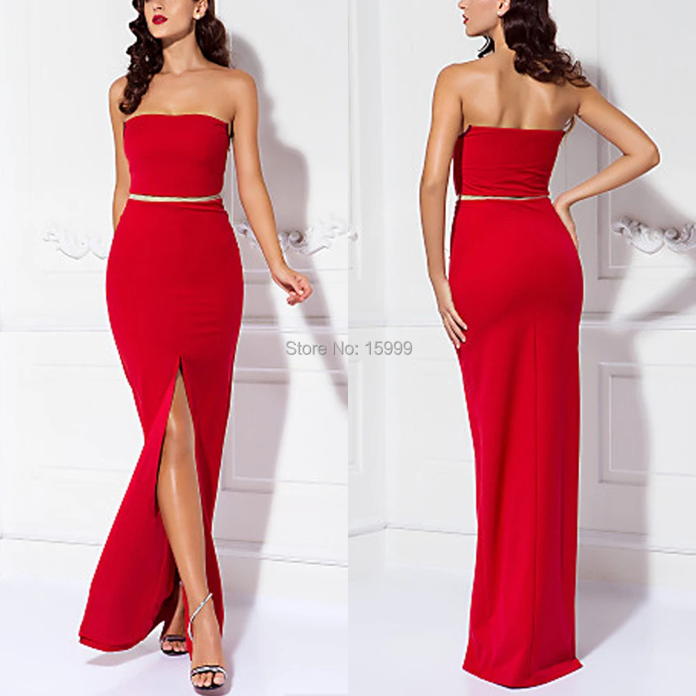 2014 verão novo comprimento total deslumbrante vermelho strapless vestidos de baile, vestidos de baile chiffon vermelho da menina longa com faixa longa removível