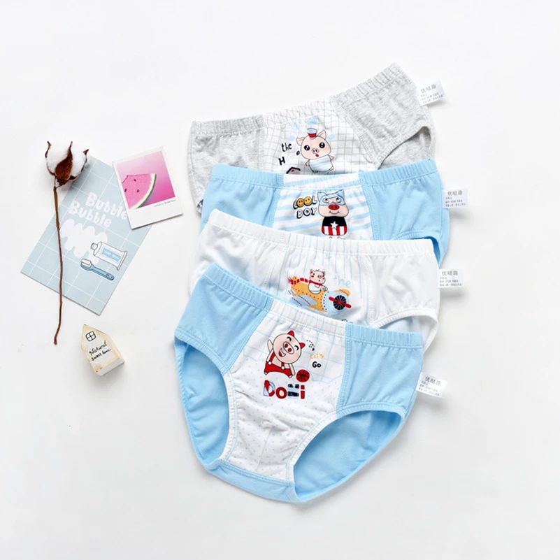 2pcs/lot Underpants Briefs for Boys Underwears Panties Infant  cotton  Underwears for 2-9 Y baby panty