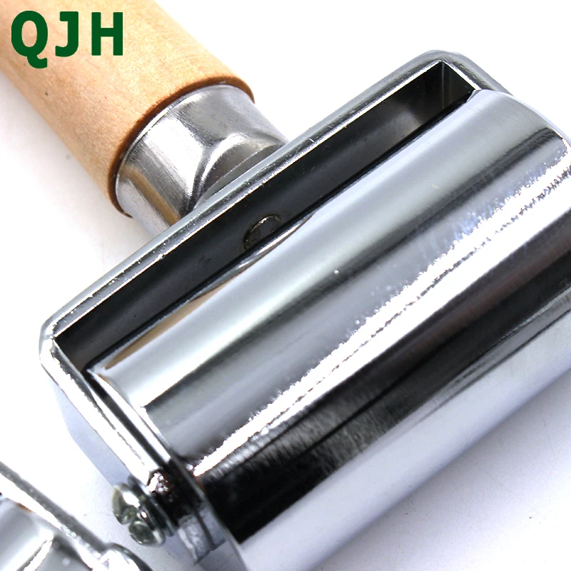 QJH Press Edge Roller Leather craft Glue Laminating Tool Leather Edge Creaser Smoother Steel Iron Roller DIY Handmade 26/60/100