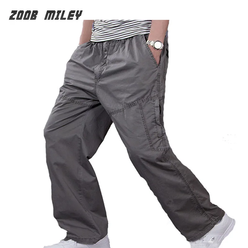 Plus Size XL-6XL Military Cargo Pants Causal Men Workout Pants Fashion Multi-Pocket Trousers