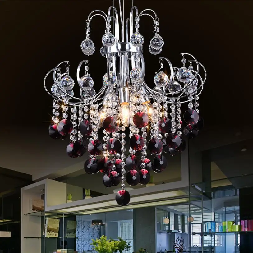 Luxury Chrome Crystal Chandelier Lighting For Living Room Ceiling Restaurant Modern Led Crystal Chandelier Lustre Cristal