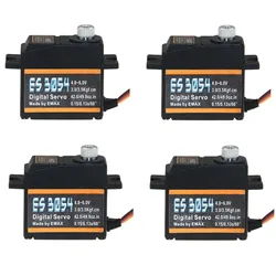 4pcs/lot EMAX ES3054 Digital Metal Servo For Believer UAV 1960mm RC Helicopter EPO Airplane 17g digital servo instead ES3154