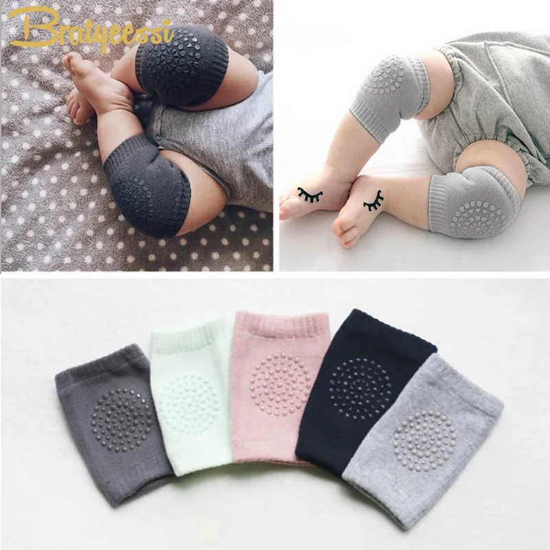 Cotton Summer Baby Knee Pads Kids Anti Slip Crawl Necessary Knee Protector Baby Leg Warmers 1 Pair