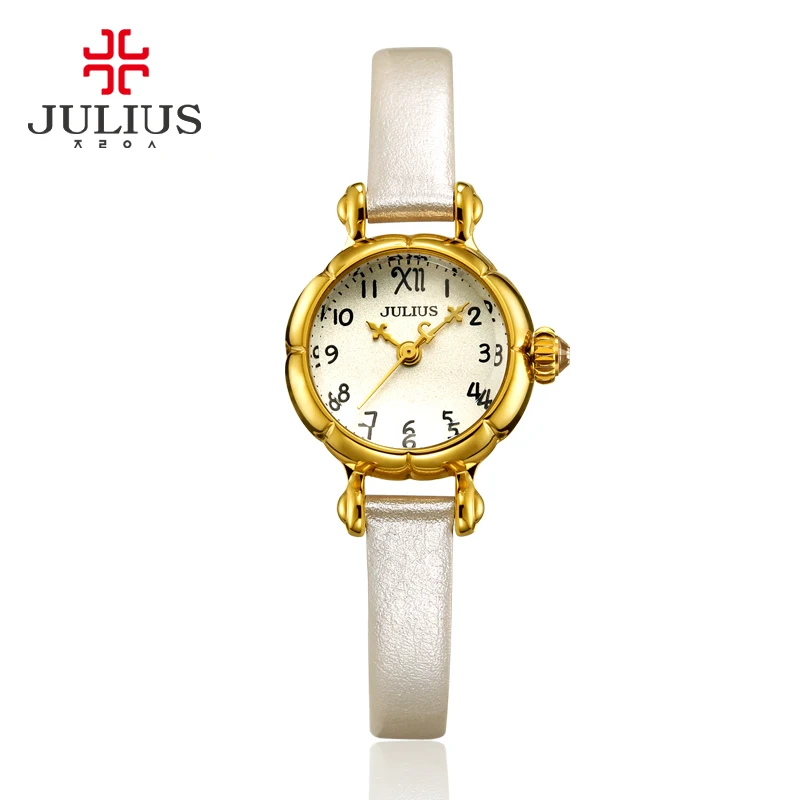 Julius 2018 New Spring Watches Starry Sky Dial 23mm Ultra Slim Watches Ladies Bracelet Quartz Wristwatch Erkek Kol Saati  JA-969