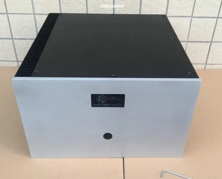 مكبر صوت أحادي من الفئة A باستخدام الحاسب الآلي صندوق مضخم هيكل من الألومنيوم مع مبدد حراري 320 مللي متر * 200 مللي متر * 311 مللي متر