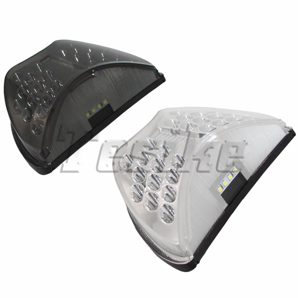 Luces LED traseras para motocicleta Honda CBR 600, F4, F4i, CBR900RR, freno cromado diésel, intermitentes integrados