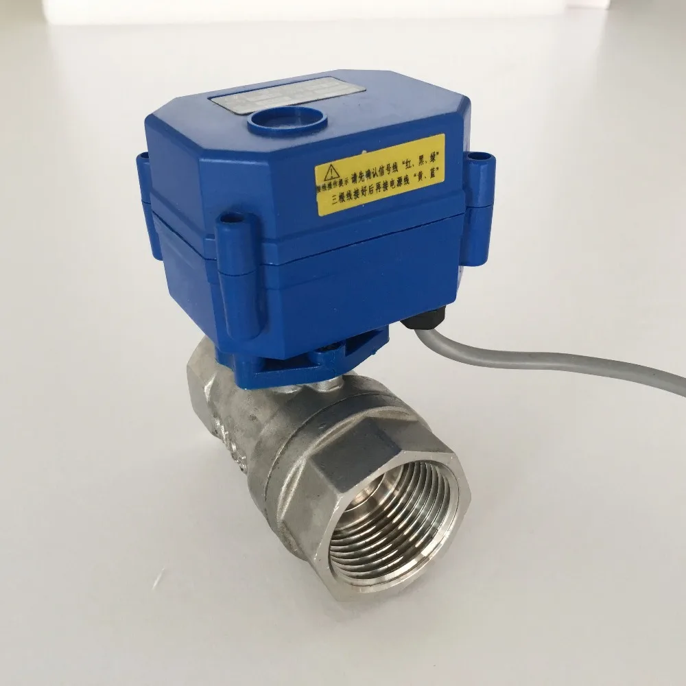 

DN25 I inch stainless steel Motorized Ball Valve, DC5V 12V 24V AC220V Electrical Ball Valves 1" CR01 CR02 CR03 CR04 CR05