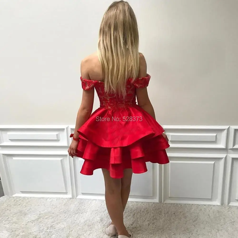 YNQNFS CD18 Real Pictures Robe Cocktail Ballkleider Cocktail Dresses Off Shoulder Short Mini Ball Gowns 2019