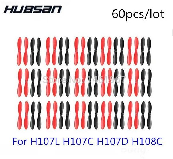 15 set 60pcs Hubsan X4 Quadcopter H107L H107C H107D JXD385 X4 Quadcopter Propellers H107-A02 blade ,propellers (wholesale)