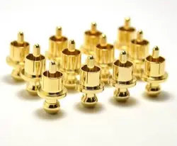 Hi-End 8-50pcs Gold plated RCA protector Caps Noise Stopper Copper Cap Dust Protector RCA Plug Caps Noise Stopper Shielding Caps