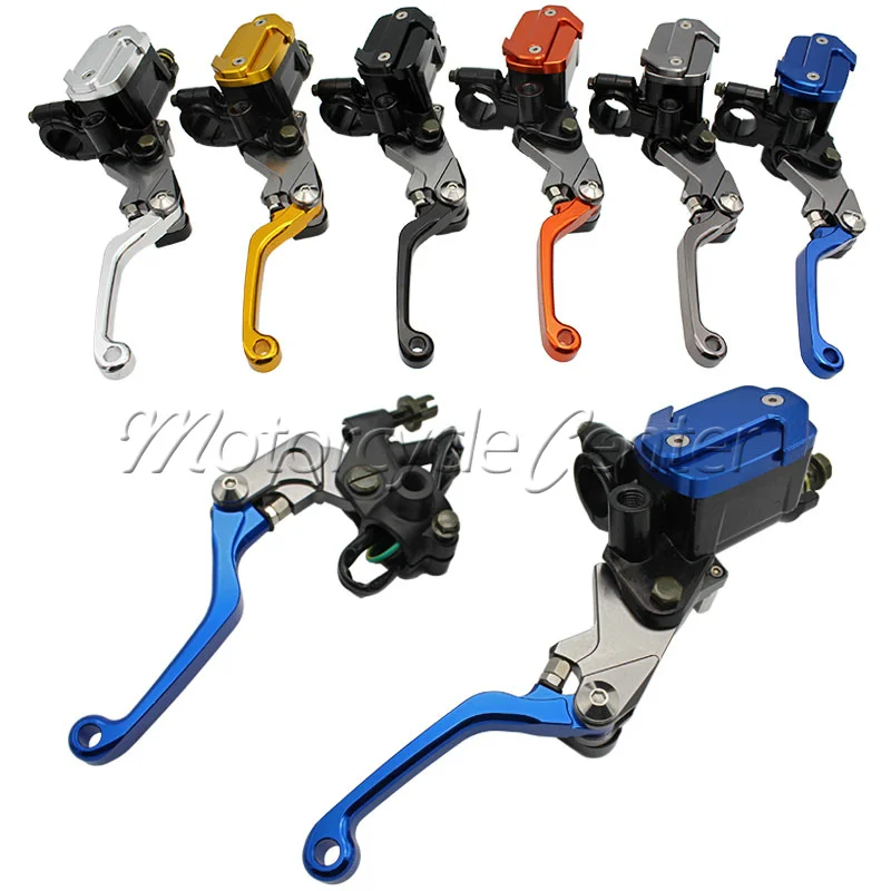 2 pcs 22mm Universal Motorcycle Brake Master Cylinder Reservoir Levers For Yamaha YZ250F WR250 R/X TTR600 SEROW 225 250 TRICKER