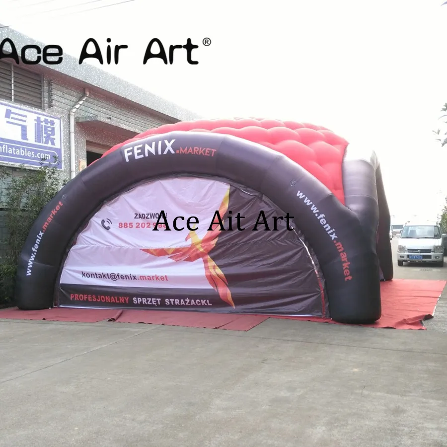 7x7m Huge Inflatable Dome Tent with Removable Door for Exhibition or Advertising with Painting Wall