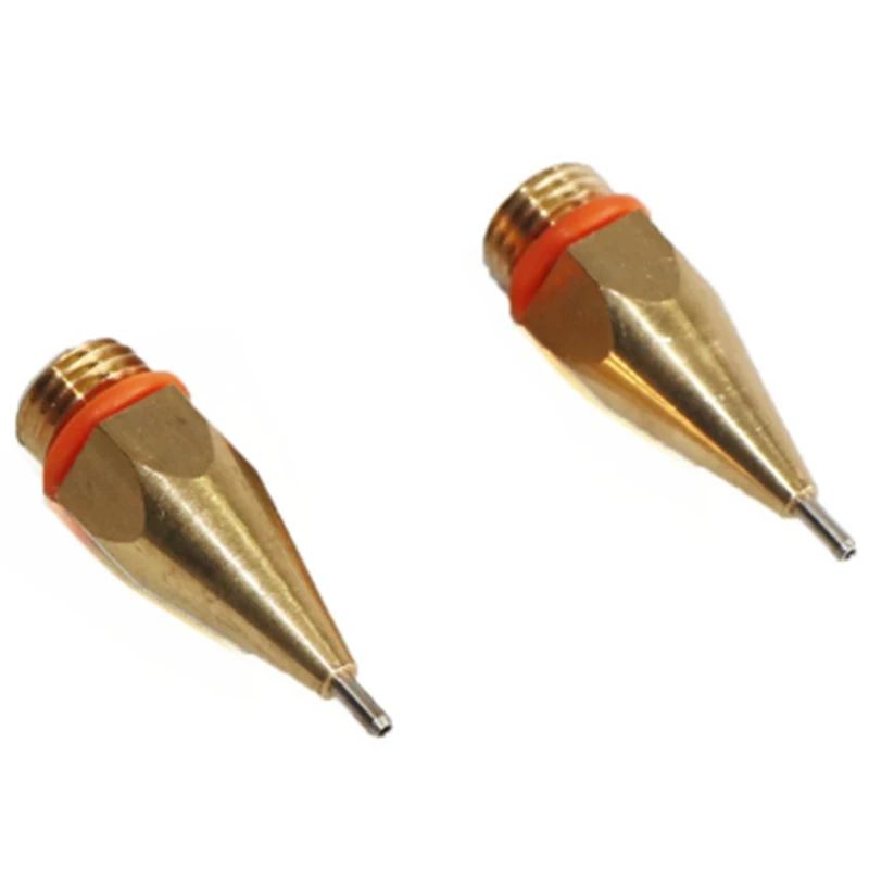 HOT-Glue gun nozzle2Pcs 1Mm Aperture Diameter Hot Melt Glue Nozzle 1.0X40Mm Copper Nozzle With Nozzle Wrench Interchangeable