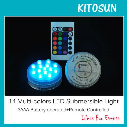 20pcs/lot 3AAA Battery Super Bright Multicolors LED Waterproof Vase Light Wedding Events Party Centerpiece LED Light Lamp