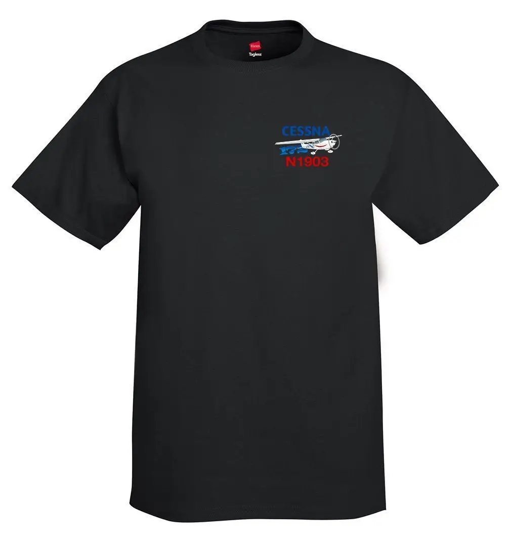 Summer Men Hot Sale Fashion Cessna 172 Skyhawk Airplane T-Shirt - Personalized with Your N# T Shirt