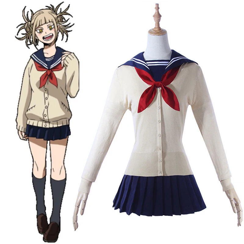 

Anime My Hero Academia Cosplay Costumes Himiko Toga Cosplay Costume Women Sailor Suit Halloween Party Boku No Hero Academia