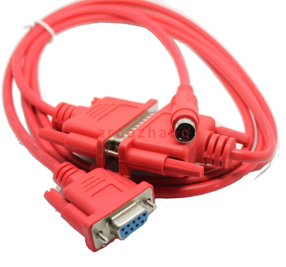 PLC programming data download cable SC09 / SC-09 FX A PLC serial cable for Mitsubishi FX0S / FX1S / FX0N / FX1N / FX2N / 3U