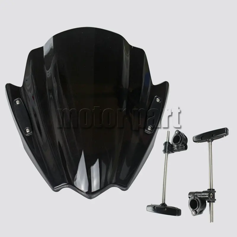 Motorcycle Windshield For 2015-2016 Suzuki GSX-S1000 GSX-S750/Z(X-5) GSX-S 1000 750 ABS Plastics Windscreen Deflectors Black