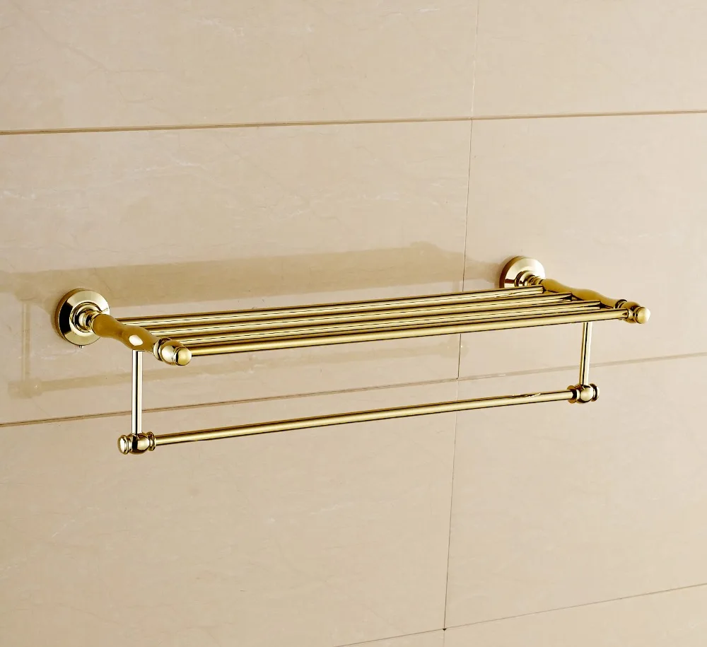 Modern sanitary hardware set gold Finished Bathroom Accessories Products ,Towel Holder,Towel Bar towel ring set Free Shipping