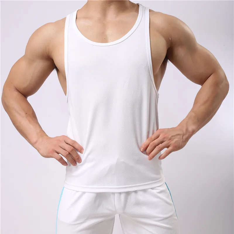 Cotton Summer Men Clothing Tank Tops Singlets Sleeveless Fitness Men Vest Bodybuilding Casual Tank Tops Breathable Undershirt