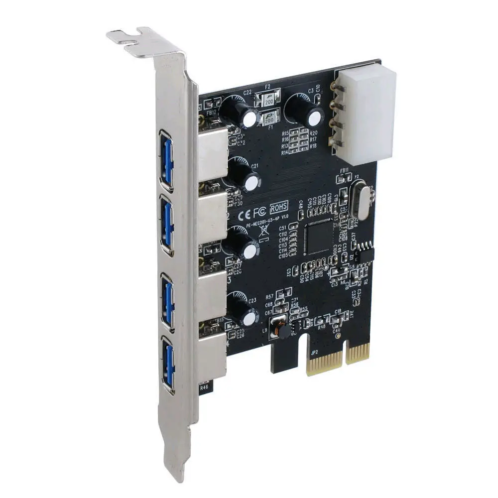 

Superspeed 5Gbps 4 ports USB 3.0 PCI-e Control Card PCI Express to USB3.0 Converter Adapter