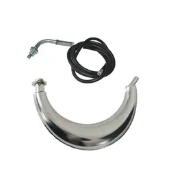 Muffler Exhaust &Throttle Cable For 66cc 80cc 2 Stroke Engine Motorized Bike