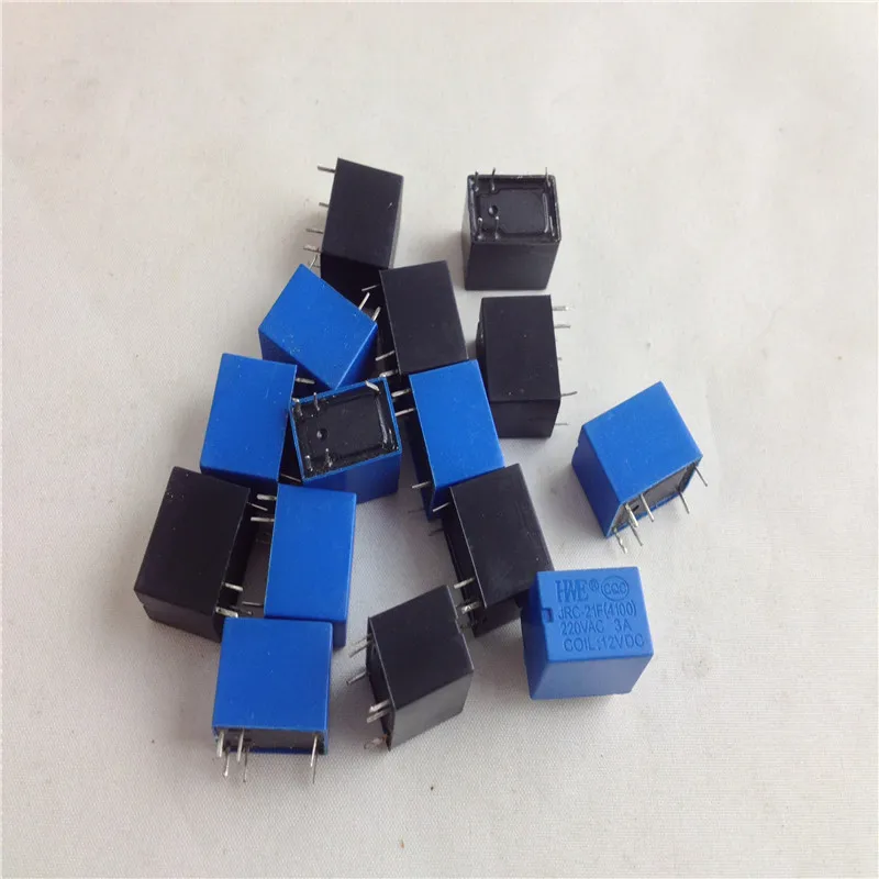 

100Pieces/Lot JRC-21F 4100 12V DC 6 Pins Miniature PCB Relay Brand New