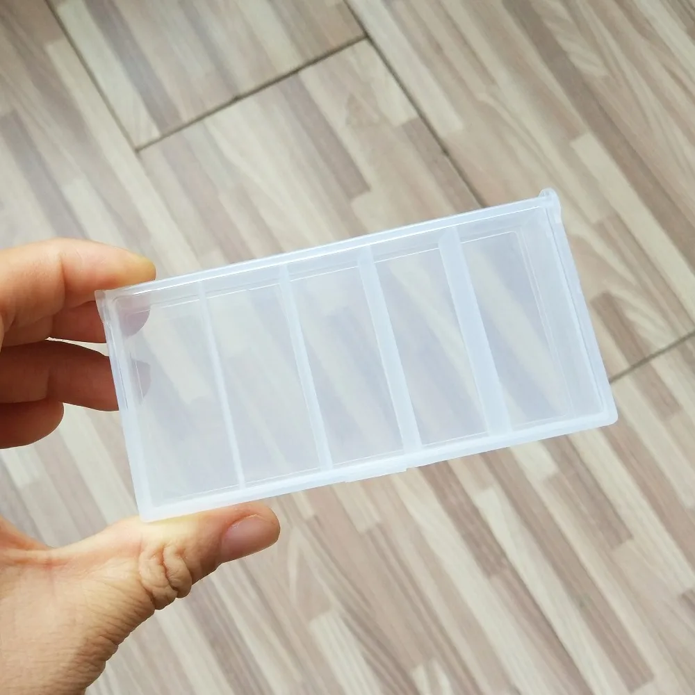 1-pieces Fishing Lure Box Transparent Plastic Fly Box Fishing Crankbait Bait Hook Storage Case Holder Tackle Box