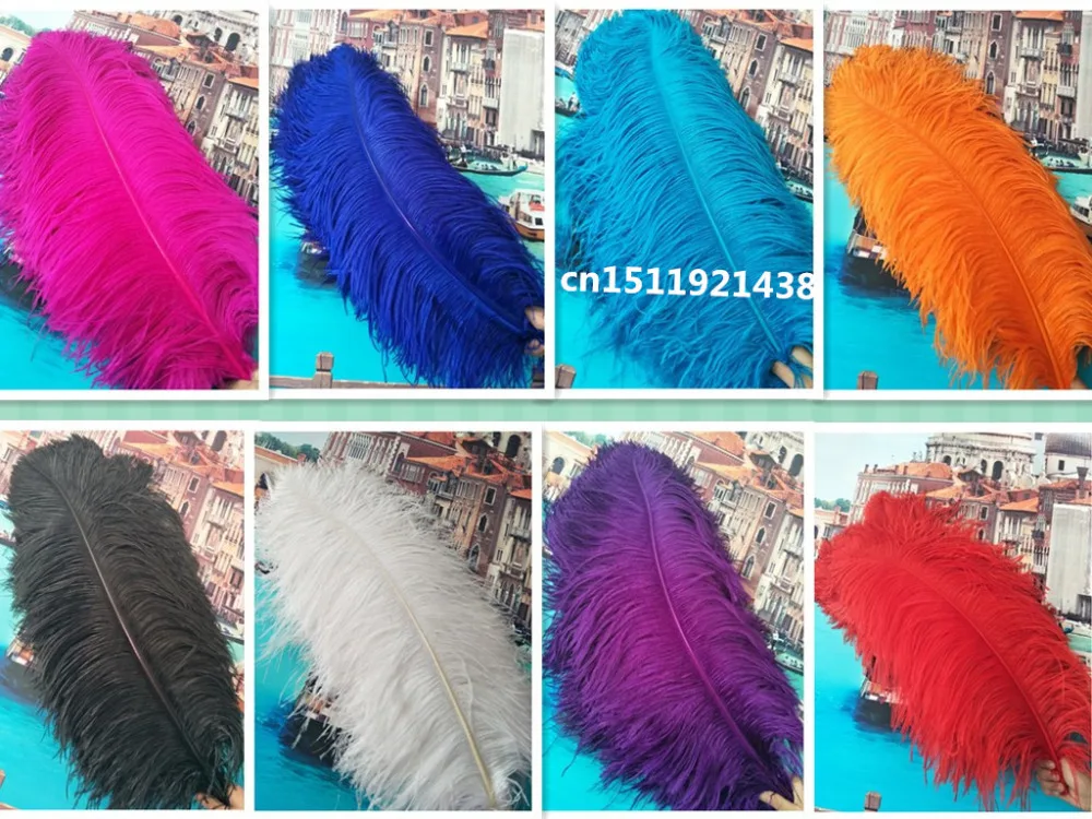 Wholesale 20pcs Quality natural ostrich feathers 70-75CM/28 