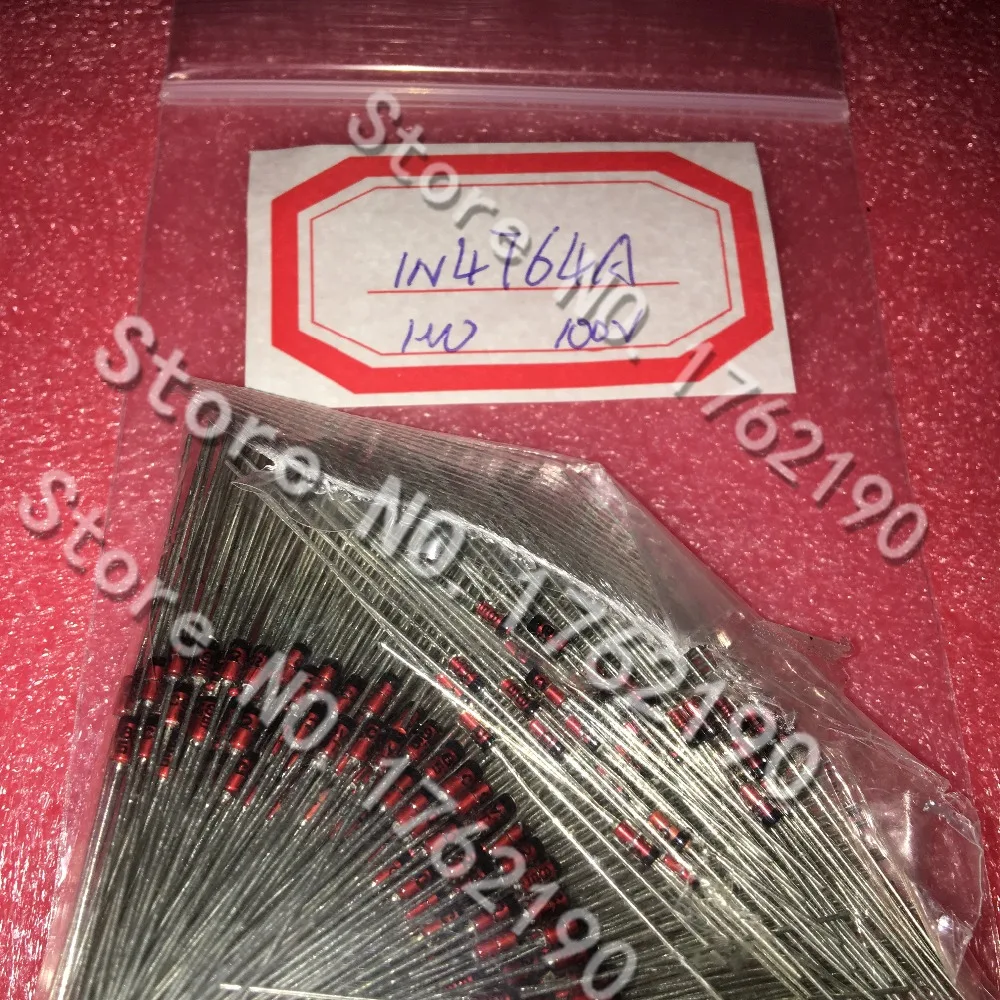 

100PCS/LOT 1N4764A 100V 1W Zener Diode DO-41