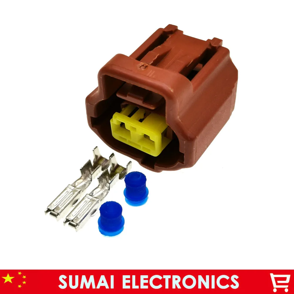 Sample,2Pin 1.8mm D type car connector,Engine water Temp sensor plug,Car Engine Electrical connector for Toyota,Honda