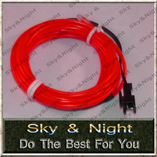 2.3mm Flexible Neon Light EL Wire Rope Tube Free Shipping