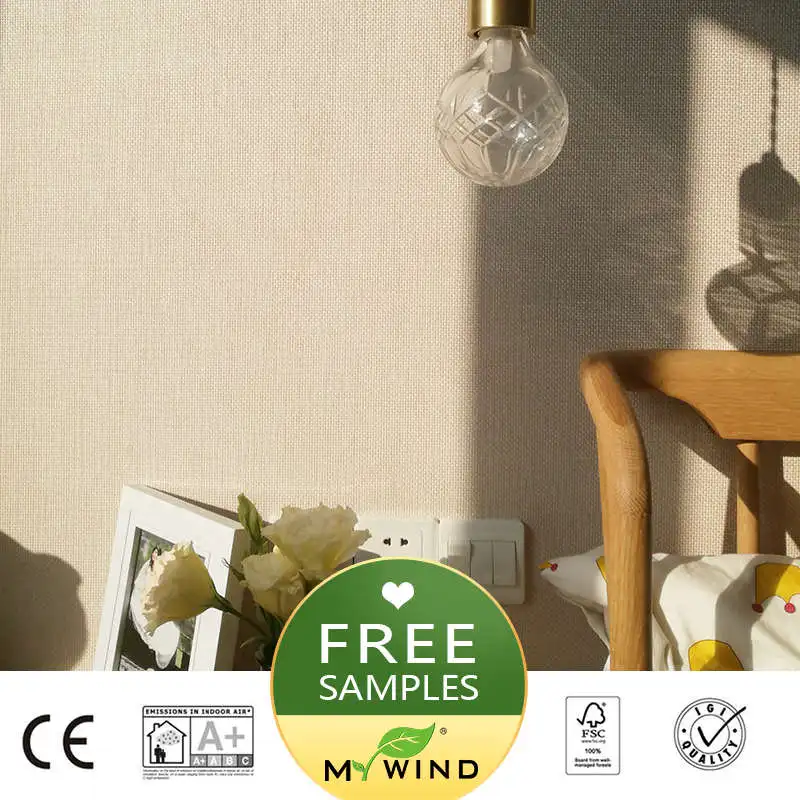 2019 MY WIND lively white Luxury Wallpaper Paper weave grasscloth 3D wallpapers designs european vintage wall papers