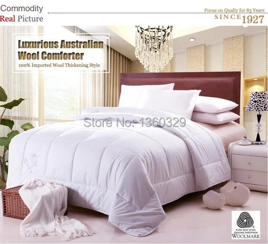 220*240cm Premium Australian Wool  Bed Comforter Winter Plus Size Quilts and Blankets Jingpin Wool Blanket Patchwork Bedspread