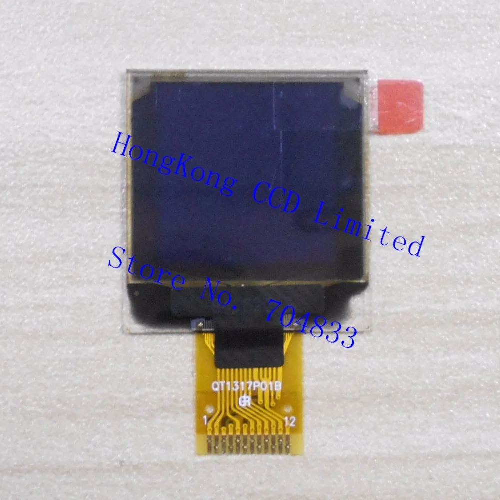 OLED branco Display SPI Driver, SSD1317, QT1317P01A, 12Pin 96x96, QT1317P01B, 12Pin