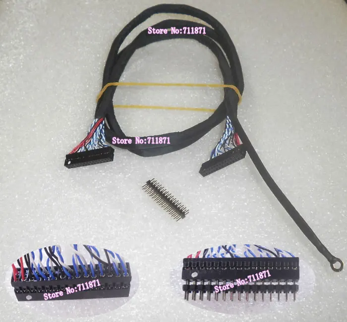 メス-メススクリーン延長コード、30ピン、LCDスクリーンケーブル、延長ラインコネクタ、レベル、120cm