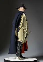 TURN: WASHINGTON'S SPIES cosplay costume outfit George Washington Colonial blue jacket cosplay Costume outfit with cloak cape
